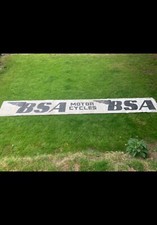 bsa motorcycles banner genuine