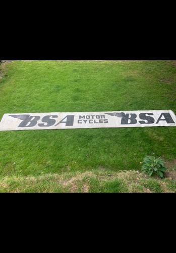 Bsa motorcycles banner genuine - motorcycles,