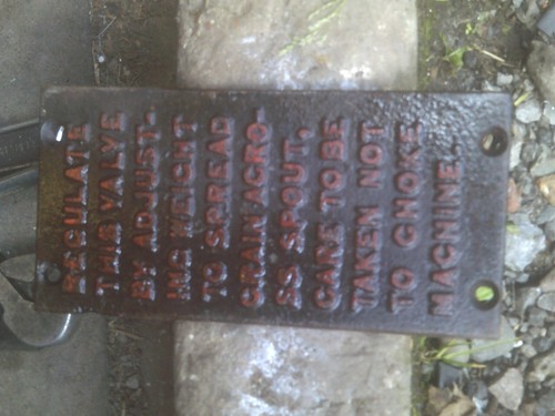 Cast iron nameplate - cast,
