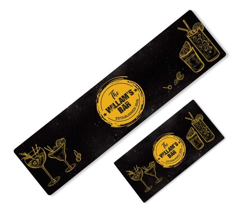 Personalised bar runner with - personalised,