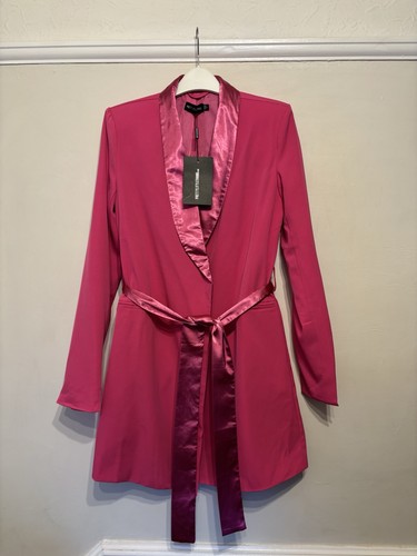 New pink tie waist blazer - tie,