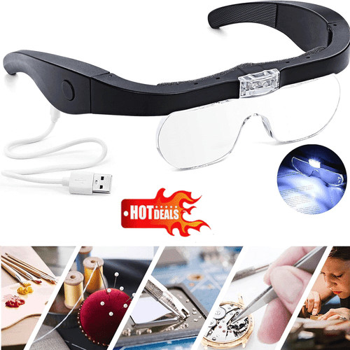 Magnifier glasses with led - magnifier,