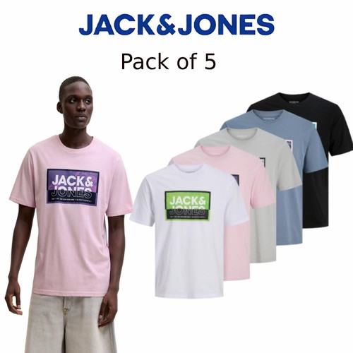 Jack jones mens pack - 5, crew