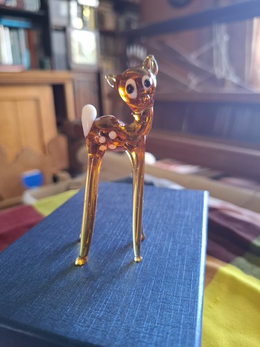Glass bambi baby - baby, deer