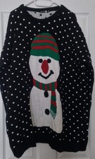 BOOHOO MAN 4XL XXXXL CHRISTMAS SNOWMAN JUMPER NEVER WORN BNWOT