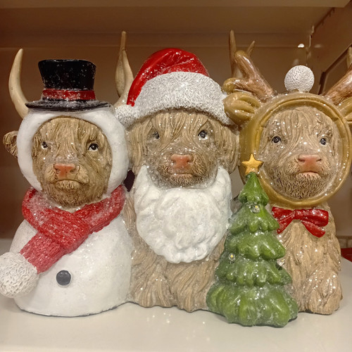 Christmas resin figurine - christmas, trio