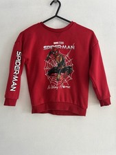 Spider-man No Way Home Graphic Print Red Pullover Jumper Size Kids 5-6 yrs 
