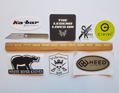Knife sticker lot kabar sencut - sticker,