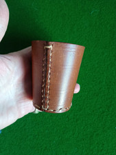 Vintage Stitched Leather Dice