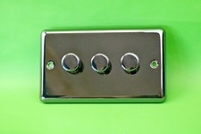 Volex 3 Gang 2 Way Dimmer