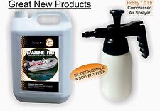 5 Litre Rib Inflatable Boat Dinghy Tube Cleaner & 1 ltr hand pump sprayer