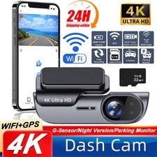 4K Dash Cam Camera Car DVR 24H