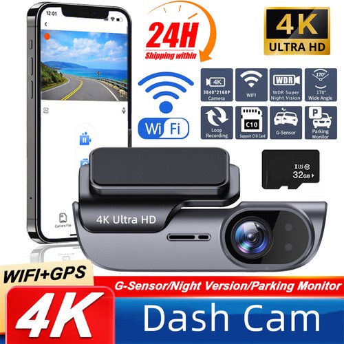 Dash cam camera car - 4k,