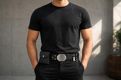Genuine leather utility belt - leather,