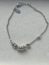 Genuine LINKS OF LONDON sterling Silver Sweetie Chain adjustable bracelet 21cm 