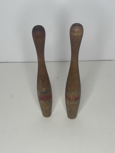 Pair antique wooden indian - wooden,