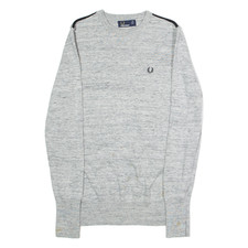 FRED PERRY Womens Jumper Grey