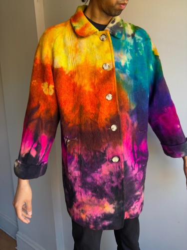 Tie dye wool - tie,