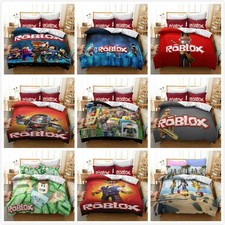 Luxurious 3d Printed Roblox Game Bedding Set With Soft Duvet Cover And Pillow