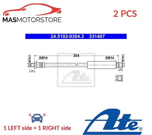 Brake hose line - hose, ate