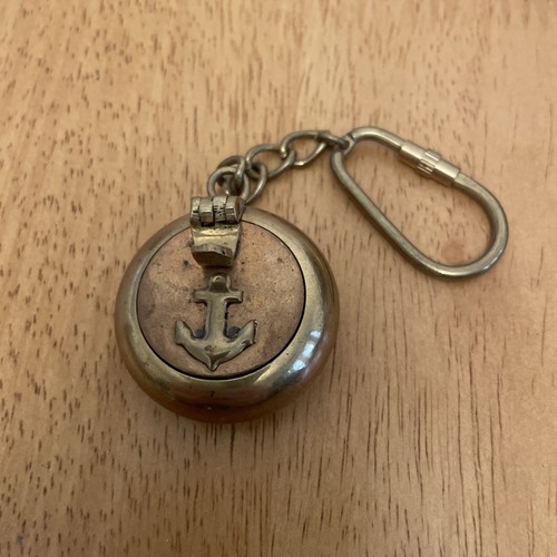 Vintage brass key - brass,
