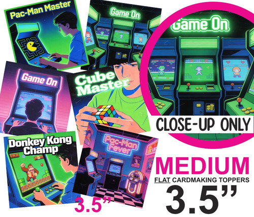 Gaming vintage card - 80's,