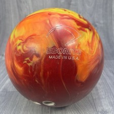 Ebonite Maxim Fireball Ten Pin Bowling Ball Red Orange 6.3kg 14lbs Made in USA