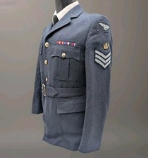 RAF No1 Dress Uniform Jacket & belt F/Sgt Flight W/Op Sergeant NC  NCO 41" short