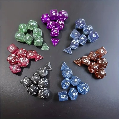 Set polyhedral dice - 7, dice,