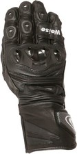 Weise Lancer Gloves Black Leather Armoured Motorcycle Gloves NEW