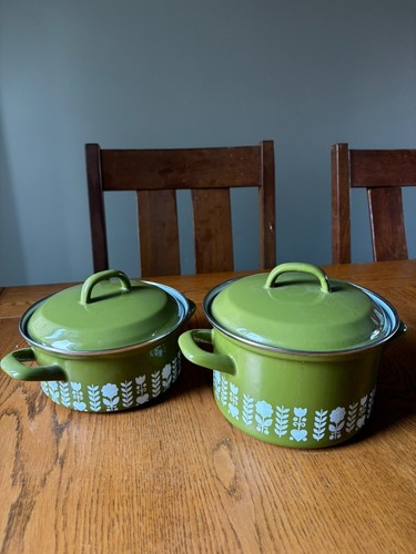 Vintage herma enamel saucepan - vintage,