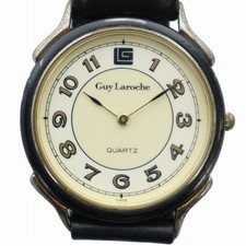 Guy Laroche Watch Logo leather