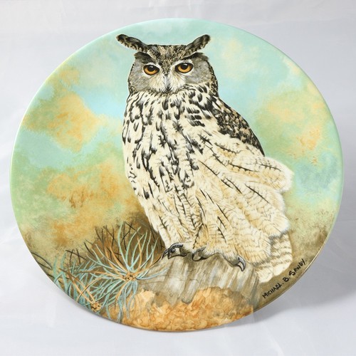 Coalport eagle owl bone - bone, china