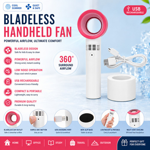 360 bladeless fan hand - ,