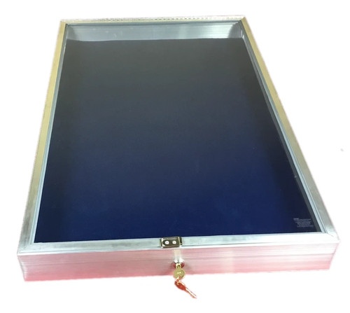 Aluminum display case end - display,