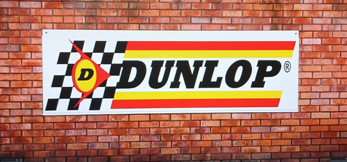 Dunlop tyres banner vintage - dunlop,