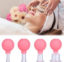 Cupping Facial Face Eyes Silicone Vacuum Suction Lifting Massage Detox Cup Set