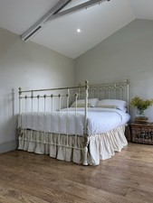 Victorian brass and iron bed