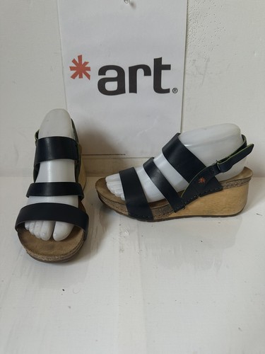 Art strappy leather sandals - art,