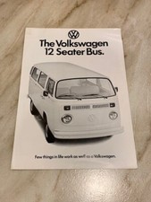 Volkswagen 12 Seater Bus 1600 1800 1974 1975 Brochure