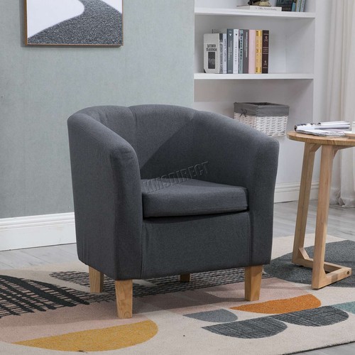 Tub chair faux - tub, leather
