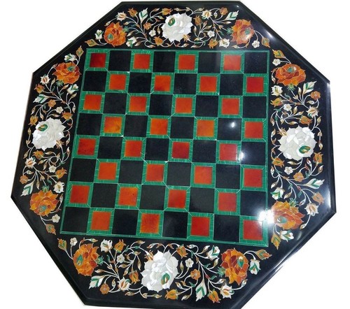 Marble coffee side - side, chess