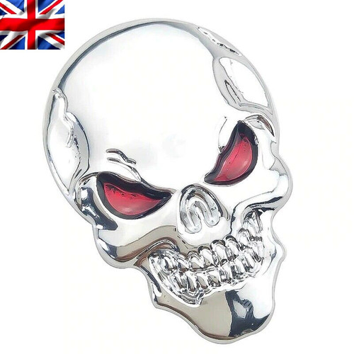 Skull car badge - skull, sticker