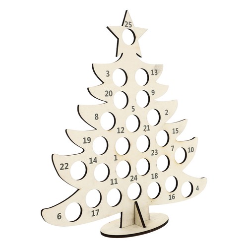 1pc wooden xmas - wooden, elements