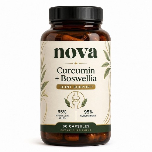 Curcumin boswellia capsules - boswellia, 60