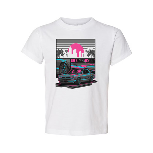 Datsun 240z neon car graphic - datsun,