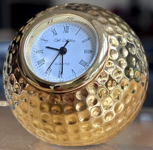 Golf ball clock paperweight - golf,