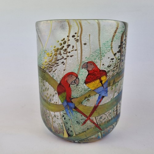 Okra iridescent art glass - art,