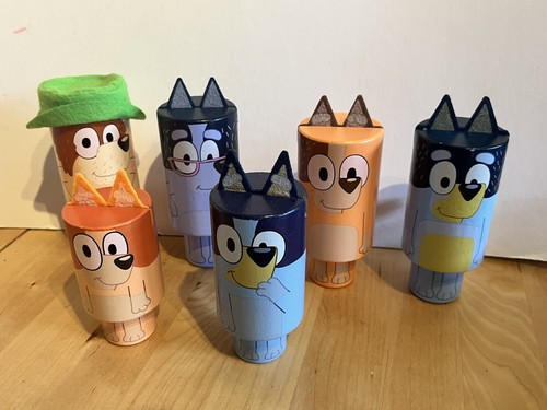 Bluey wooden character - bluey,