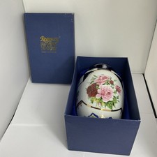 Regency Fine Arts Pottery Vase Floral & Checkered Pattern Vintage (Of)